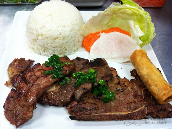 Grilled Pork Rice Plate